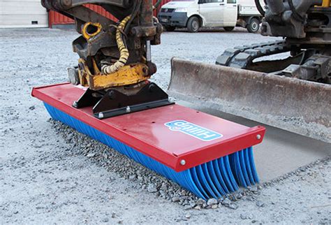 mini excavator broom|street sweeper attachment for truck.